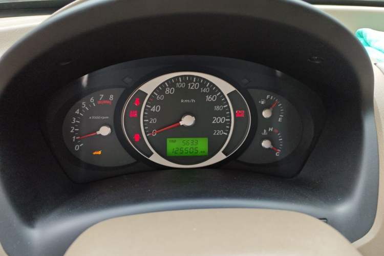 Used Hyundai Tucson 2013 2.0L Manual Two-Wheel Drive Comfort Version Odometer Close Up