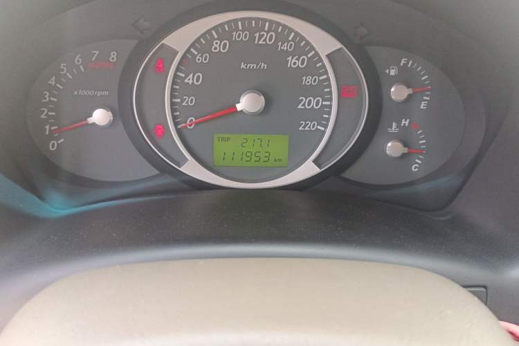 Used Hyundai Tucson 2013 2.0L Manual Two-Wheel Drive Fashion Edition Odometer Close Up