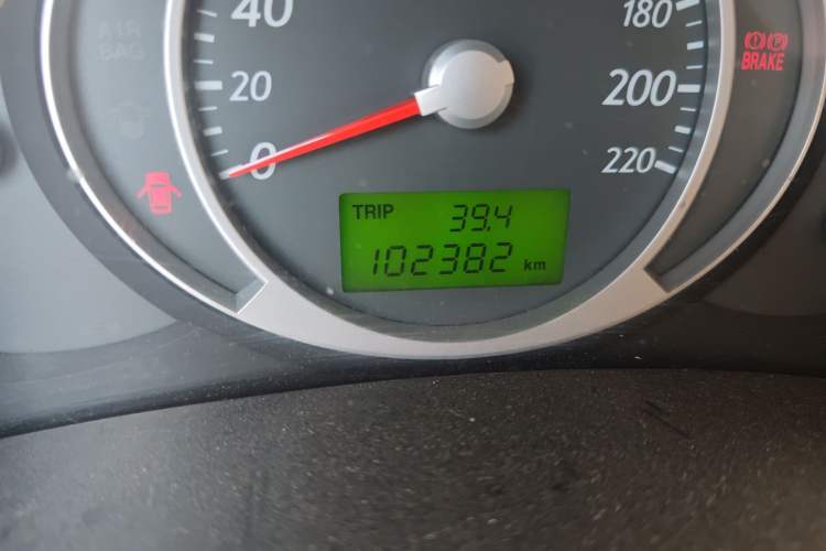 Used Hyundai Tucson 2013 2.0L Manual Two-Wheel Drive Fashion Edition Odometer Close Up