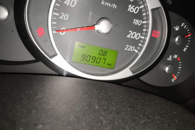 Used Hyundai Tucson 2013 2.0L Manual Two-Wheel Drive Fashion Edition Odometer Close Up