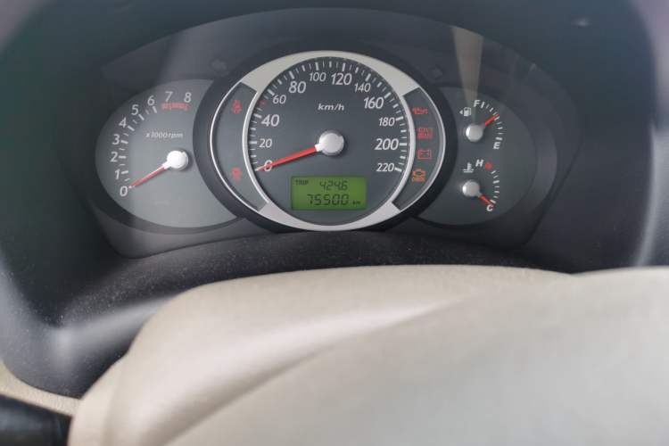 Used Hyundai Tucson 2013 2.0L Manual Two-Wheel Drive Fashion Edition Odometer Close Up