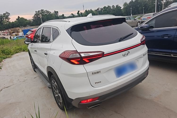Used Hyundai Tucson 2019 280TGDi Dual-Clutch Two-Wheel Drive Smart Connect Version China V Standard Rear Left 45 Deg