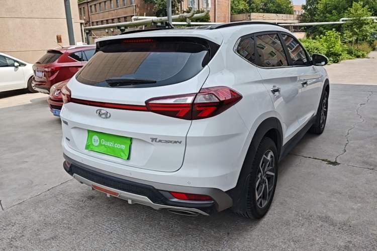 Used Hyundai Tucson 2019 280TGDi Dual-Clutch Two-Wheel Drive Fashion Edition China V Standard Rear Right 45 Deg