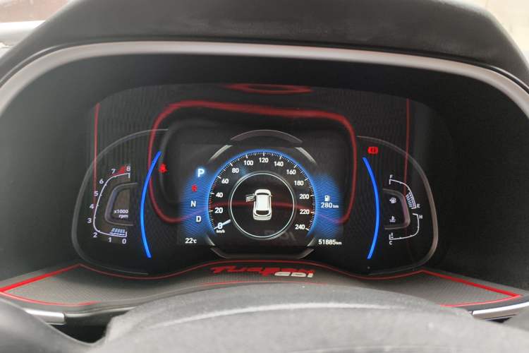Used Hyundai Tucson 2020 280TGDi Two-Wheel-Drive GLS Smart Connectivity Version China VI Standard Instrument Cluster
