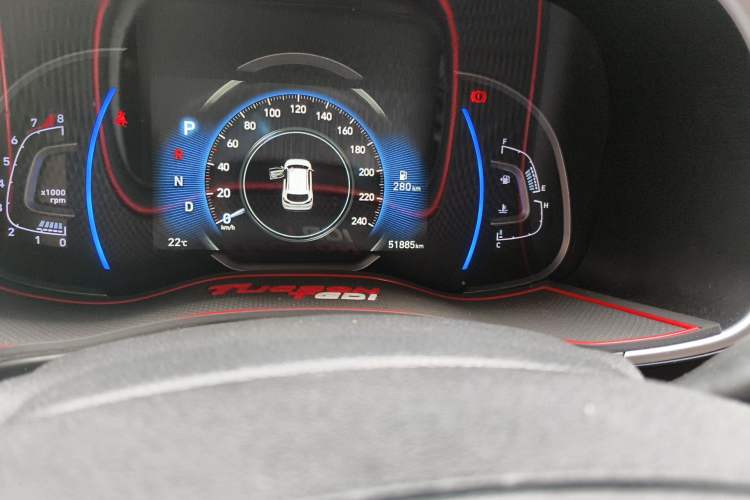 Used Hyundai Tucson 2020 280TGDi Two-Wheel-Drive GLS Smart Connectivity Version China VI Standard Odometer Close Up