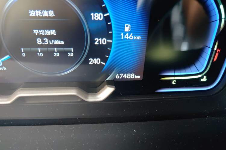 Used Hyundai Tucson 2023 Tucson L 1.5T Automatic Two-Wheel Drive GLX Elite Edition Odometer Close Up