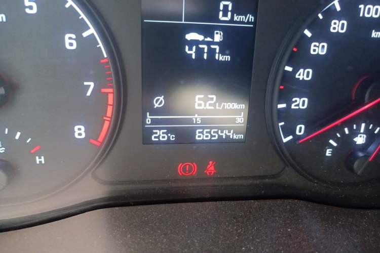 Used Hyundai Verna (new generation) 2016 1.4L Manual Cool Edition GLS Odometer Close Up