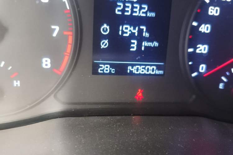 Used Hyundai Verna (new generation) 2016 1.4L Automatic Cool Edition GLS Odometer Close Up
