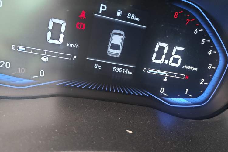 Used Hyundai Verna (new generation) 2020 1.4L CVT GLS Cool Edition Odometer Close Up