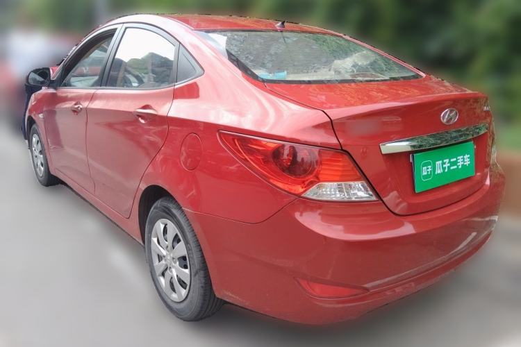 Used Hyundai Verna (older generation) 2010 Sedan 1.4L Manual Comfort GS Rear Left 45 Deg
