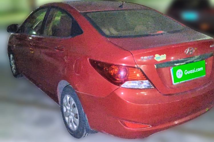 Used Hyundai Verna (older generation) 2010 Sedan 1.4L Manual Comfort GS Rear Left 45 Deg