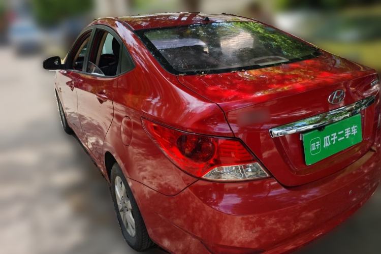 Used Hyundai Verna (older generation) 2010 Sedan 1.4L Automatic Comfort Model GS Rear Left 45 Deg