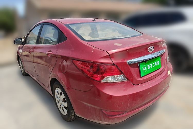 Used Hyundai Verna (older generation) 2010 Sedan 1.4L Automatic Comfort Model GS Rear Left 45 Deg