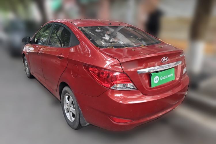 Used Hyundai Verna (older generation) 2010 Sedan 1.4L Automatic Comfort Model GS Rear Left 45 Deg