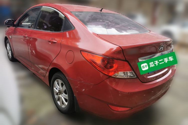 Used Hyundai Verna (older generation) 2010 Sedan 1.4L Automatic Comfort Model GS Rear Left 45 Deg