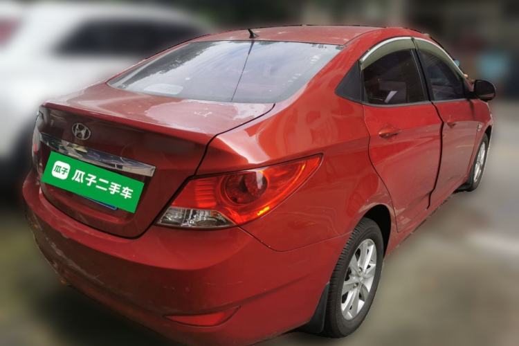 Used Hyundai Verna (older generation) 2010 Sedan 1.4L Automatic Comfort Model GS Rear Right 45 Deg