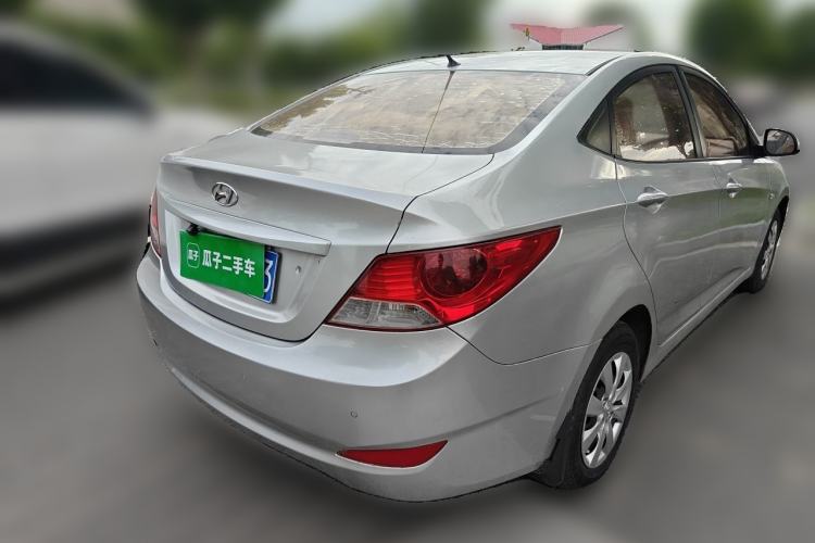 Used Hyundai Verna (older generation) 2010 Sedan 1.4L Manual BLUE Model Rear Right 45 Deg