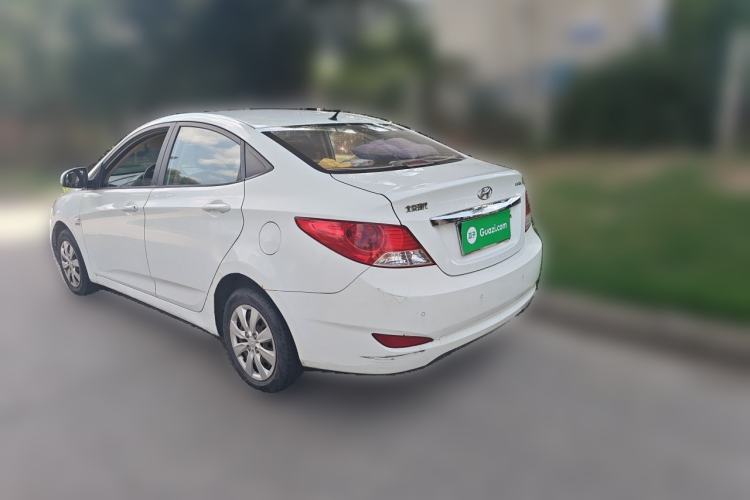 Used Hyundai Verna (older generation) 2010 Sedan 1.4L Manual BLUE Model Rear Left 45 Deg