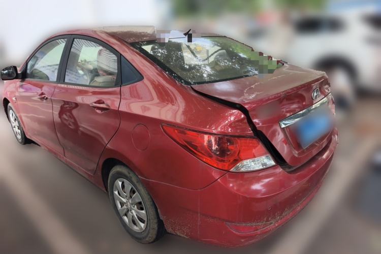Used Hyundai Verna (older generation) 2011 Hatchback 1.4L Manual Comfort Model GS Rear Left 45 Deg
