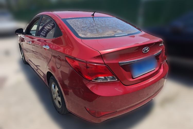 Used Hyundai Verna (older generation) 2014 1.4L Automatic Leading-Edge GLX Rear Left 45 Deg