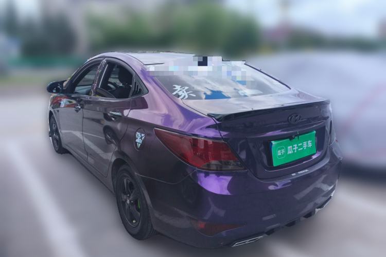 Used Hyundai Verna (older generation) 2014 1.4L Automatic Leading-Edge GLX Rear Left 45 Deg