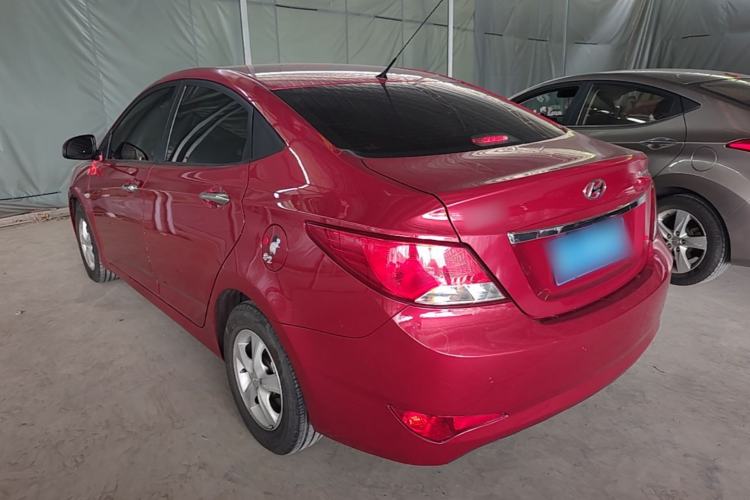 Used Hyundai Verna (older generation) 2016 1.4L Automatic Leading-Edge GLX Rear Left 45 Deg