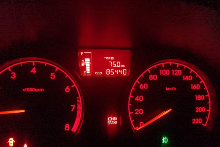 Used Hyundai Verna (older generation) 2016 1.4L Manual Smart GLS Trim Odometer Close Up