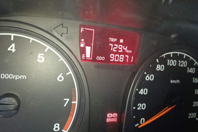 Used Hyundai Verna (older generation) 2016 1.4L Manual Smart GLS Trim Odometer Close Up