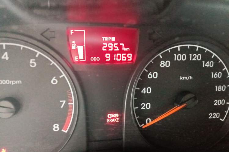 Used Hyundai Verna (older generation) 2016 1.4L Manual Smart GLS Trim Odometer Close Up