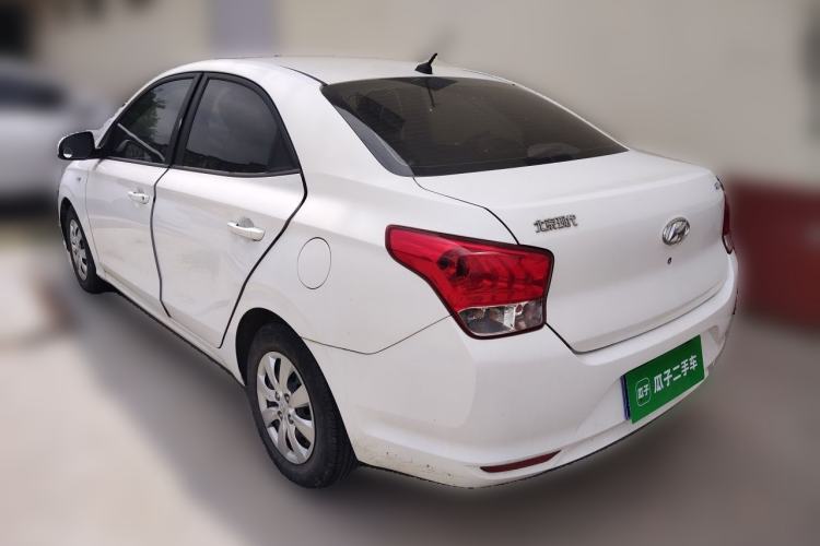Used Hyundai Verna (older generation) 2017 1.4L Manual Refreshed Version China V Standard Rear Left 45 Deg