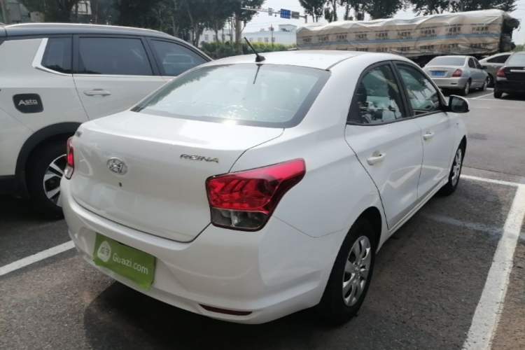 Used Hyundai Verna (older generation) 2017 1.4L Manual Refreshed Version China V Standard Rear Right 45 Deg