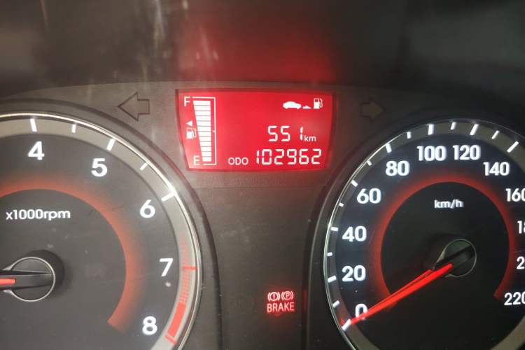 Used Hyundai Verna Ray 2014 1.4L Manual GLX Odometer Close Up