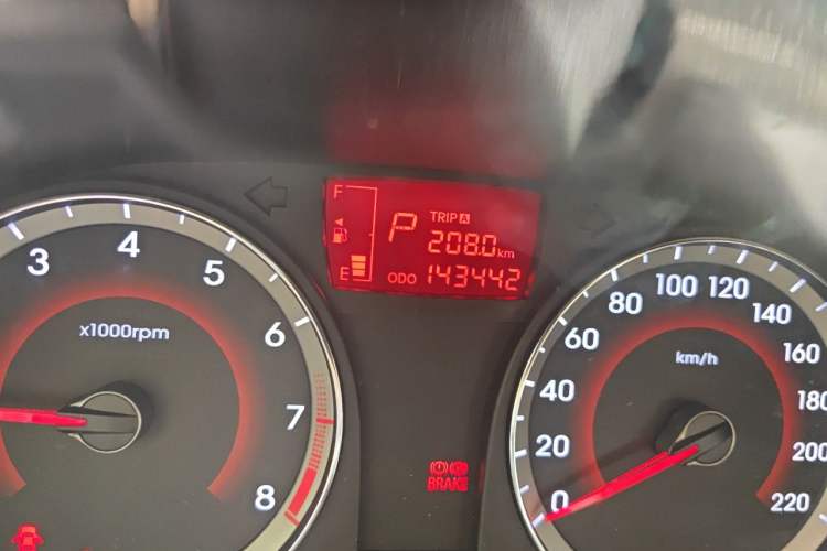 Used Hyundai Verna Ray 2014 1.4L Automatic GLX Odometer Close Up