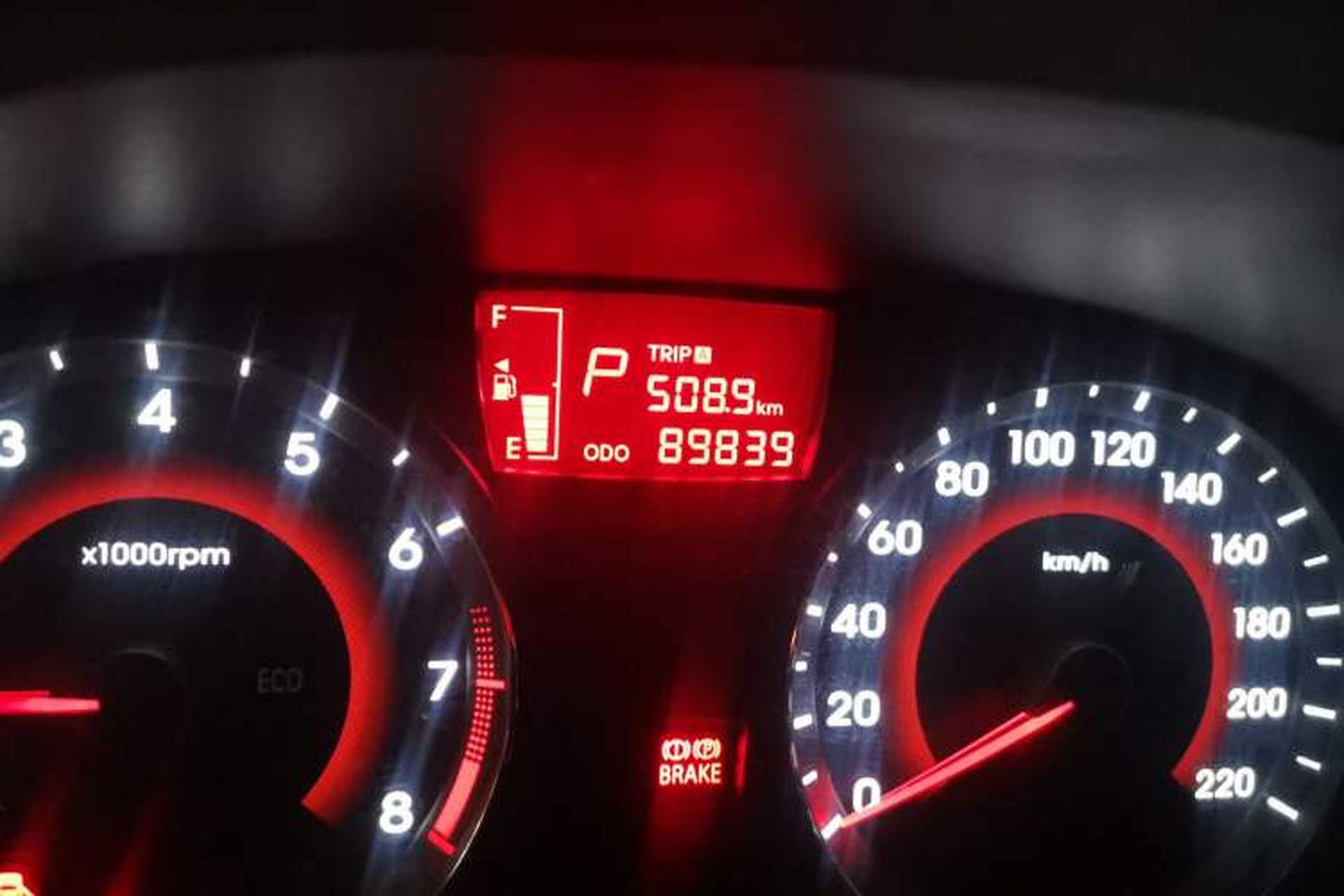 Used Hyundai Verna Ray 2014 1.4L Automatic GLX Odometer Close Up