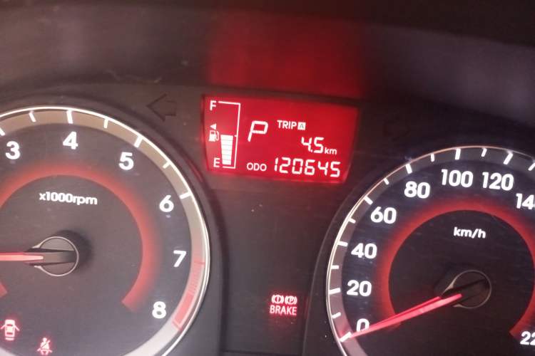 Used Hyundai Verna Ray 2016 1.4L Automatic Leading-Edge GLX Odometer Close Up