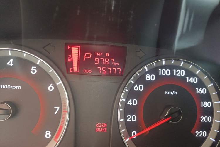 Used Hyundai Verna Ray 2016 1.4L Automatic Leading-Edge GLX Odometer Close Up