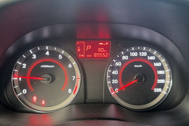 Used Hyundai Verna Ray 2016 1.4L Automatic Leading-Edge GLX Odometer Close Up