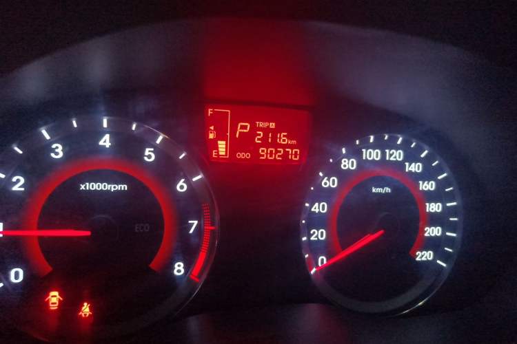 Used Hyundai Verna Ray 2016 1.4L Automatic Flagship TOP Odometer Close Up