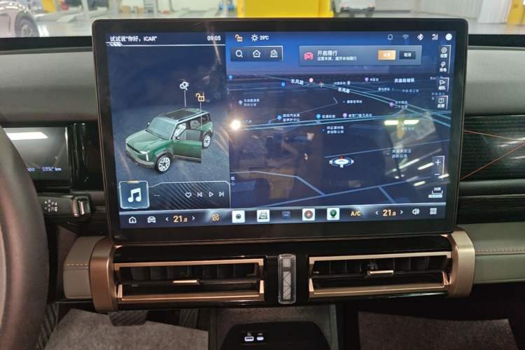 Used iCAR 03 2024 501km Two-Wheel Drive Long-Range Version Audio And AC Panel
