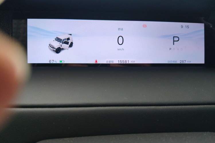 Used iCAR V23 2025 401 Two-Wheel Drive Intelligent Driving Version Odometer Close Up