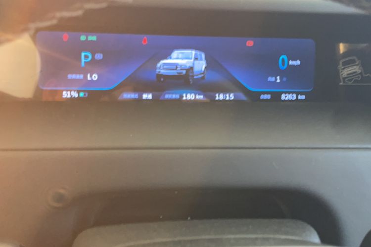 Used iCAR V23 2025 401 Two-Wheel Drive Intelligent Driving Version Odometer Close Up