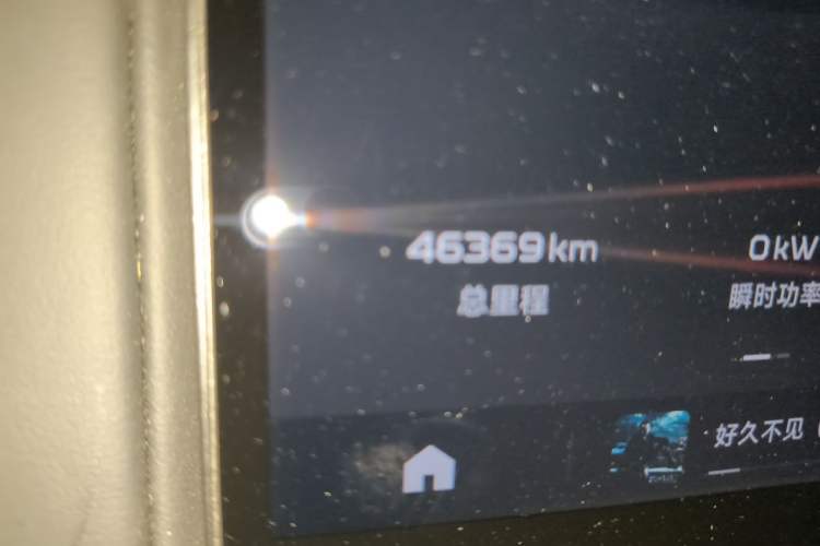 Used iCAR V23 2025 401 Two-Wheel Drive Advanced Edition Odometer Close Up