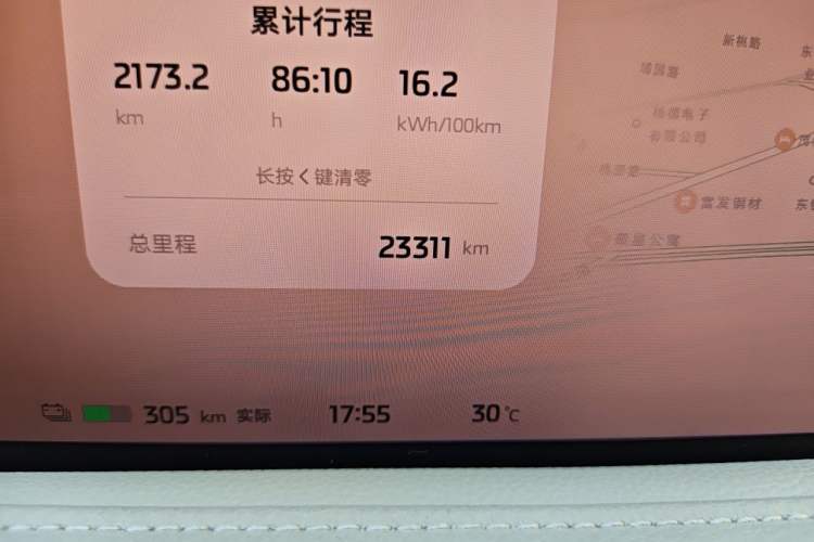 Used IM L7 2022 Dynamic Model Odometer Close Up