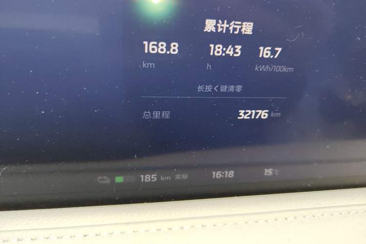 Used IM L7 2022 Dynamic Model Odometer Close Up