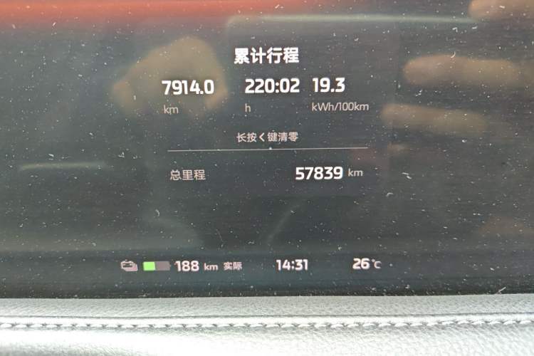 Used IM L7 2022 Dynamic Model Odometer Close Up