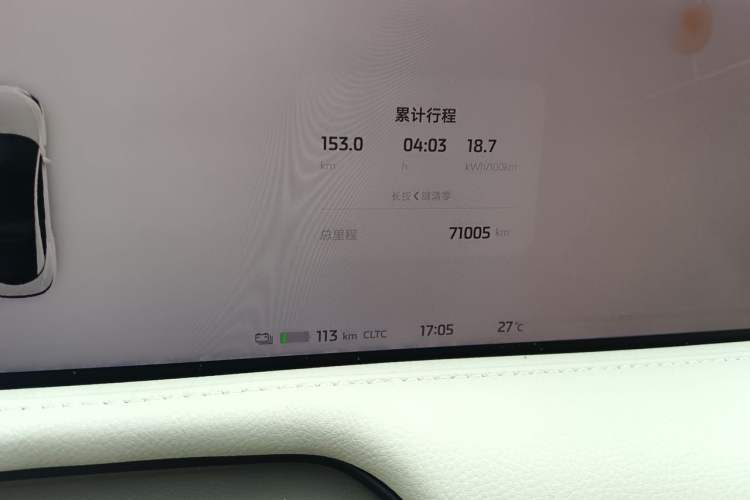 Used IM L7 2022 Dynamic Model Odometer Close Up