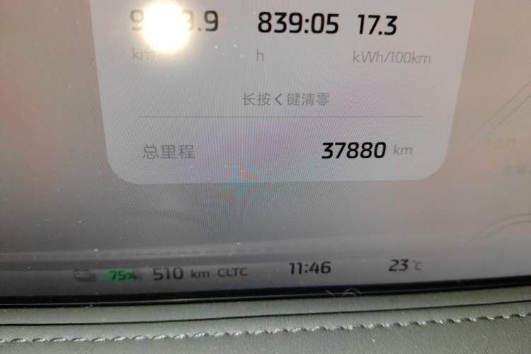 Used IM LS6 2023 Max Long-Range Version Odometer Close Up