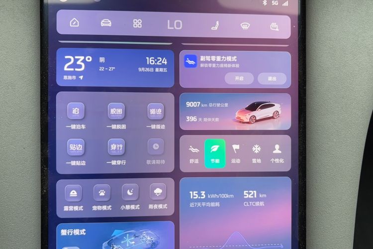 Used IM LS6 2025 Ultra-Powerful Lingxi Intelligent Enjoyment Edition Odometer Close Up