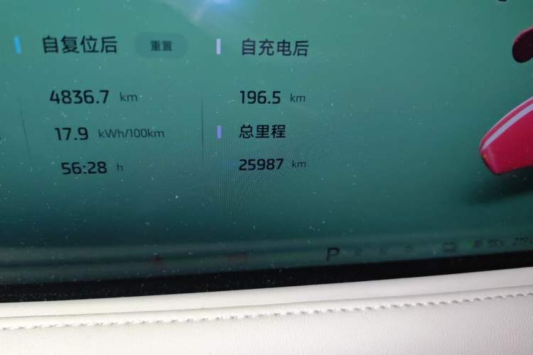 Used IM LS6 2025 Ultra-Powerful Lingxi Intelligent Enjoyment Edition Odometer Close Up
