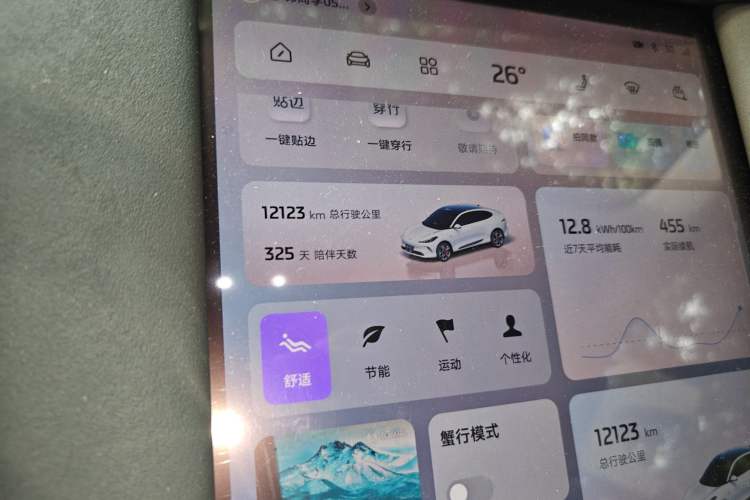 Used IM LS6 2025 Lingxi Intelligent Driving Edition Odometer Close Up